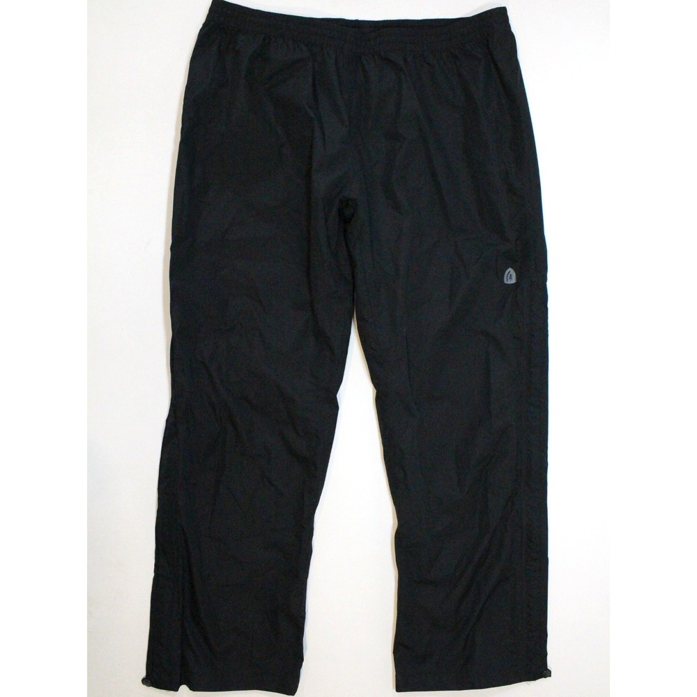 Sierra Designs Pants Mens Extra Large Black Waterproof Packable Hiking Over Pant
